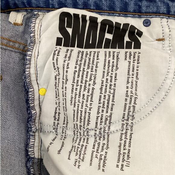 Mother Snacks High Waisted Double Stack Ankle Jeans Delicious Memories Size 29 - Picture 15 of 15